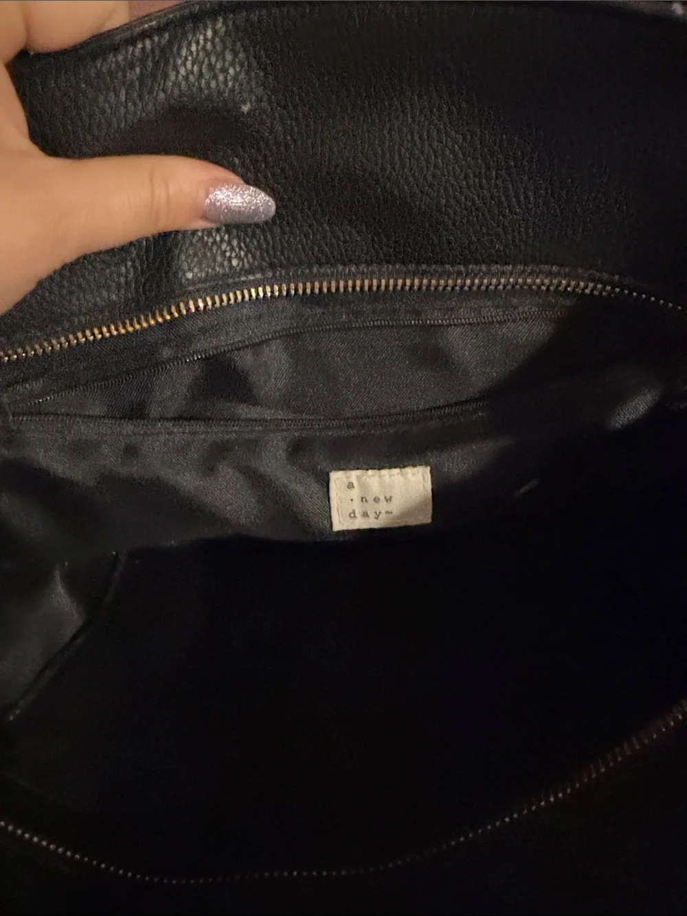 A New Day Two-Tone Gray and Black Women’s Satchel
